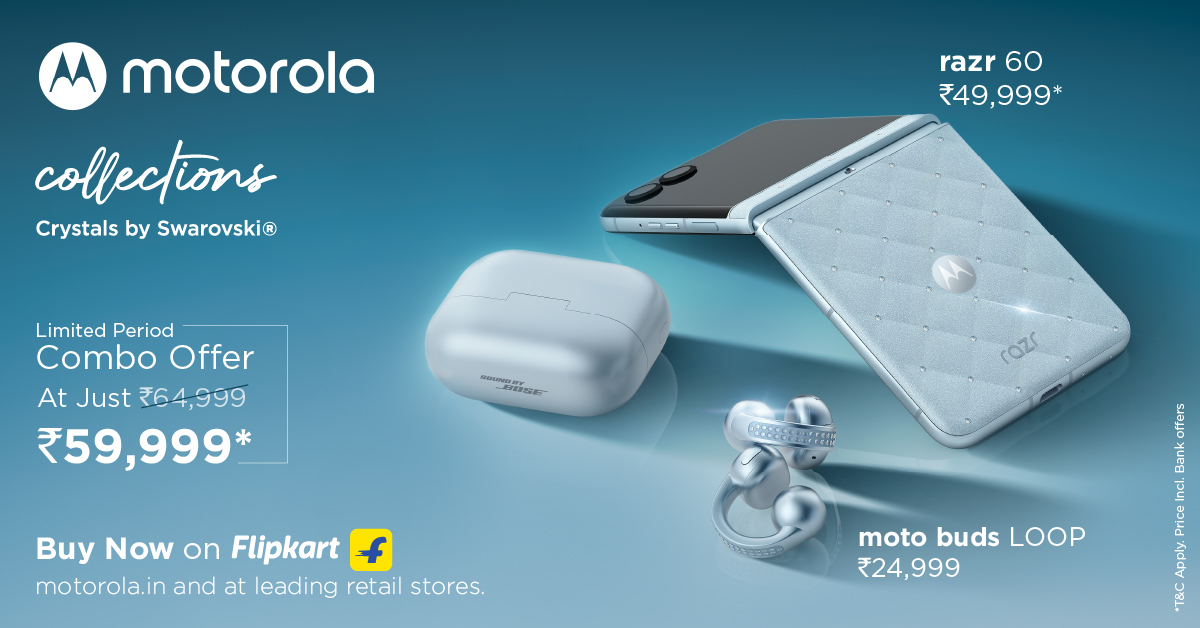 Motorola x Swarovski ? razr 60 & moto buds LOOP Swarovski edition