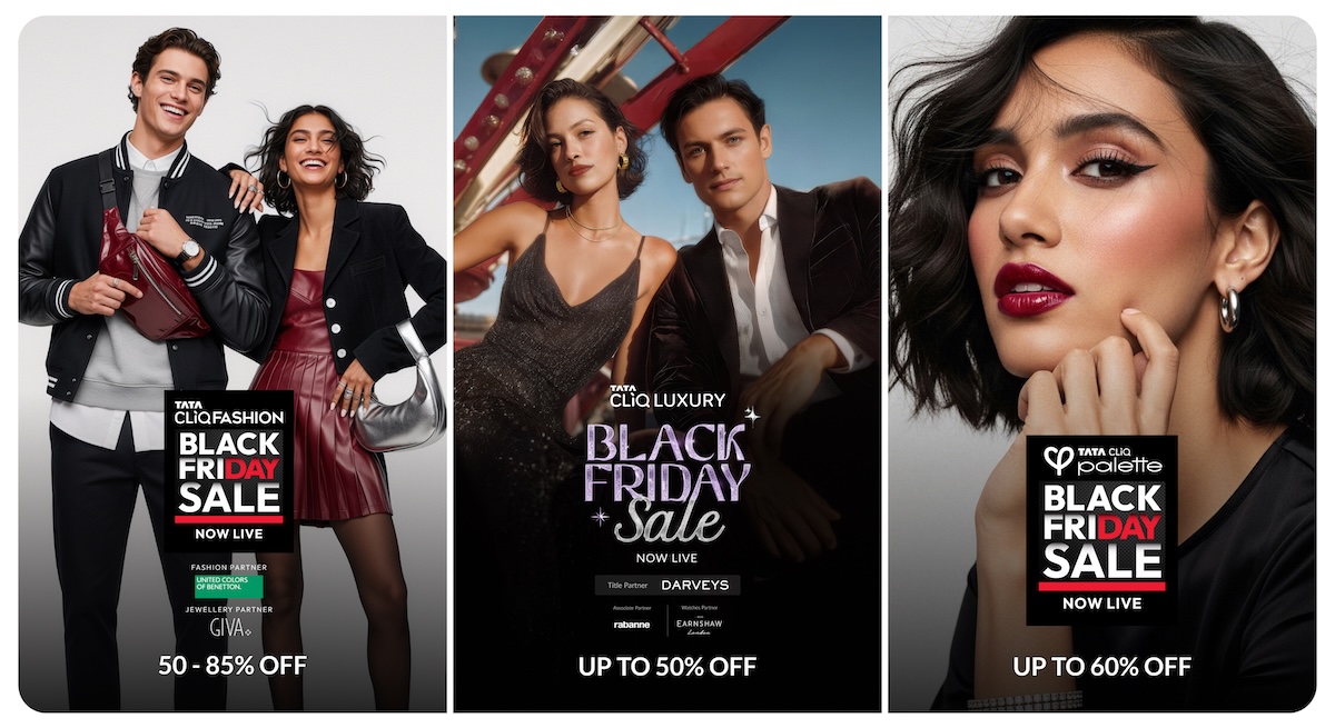 Tata CLiQ Fashion, Tata CLiQ Luxury, and Tata CLiQ Palette announce Black Friday Sale