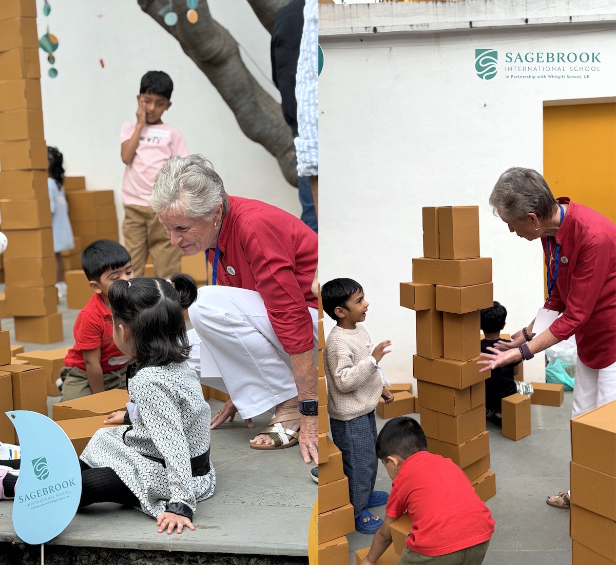 Sagebrook sparking wonder with blocks and free play!