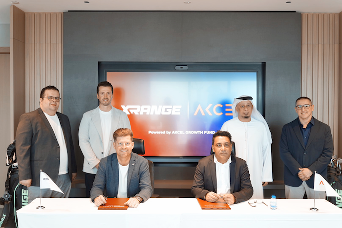 From left: Ahmad Alkoky (Enlightened Minds Investments), Jake Shepherd & MG Keyser (XRange), Amit Kaushal (AKCEL Holding), Sultan Al Hosani (International Business and Investment Union London), Timur Kudratov (Enlightened Minds Investments)