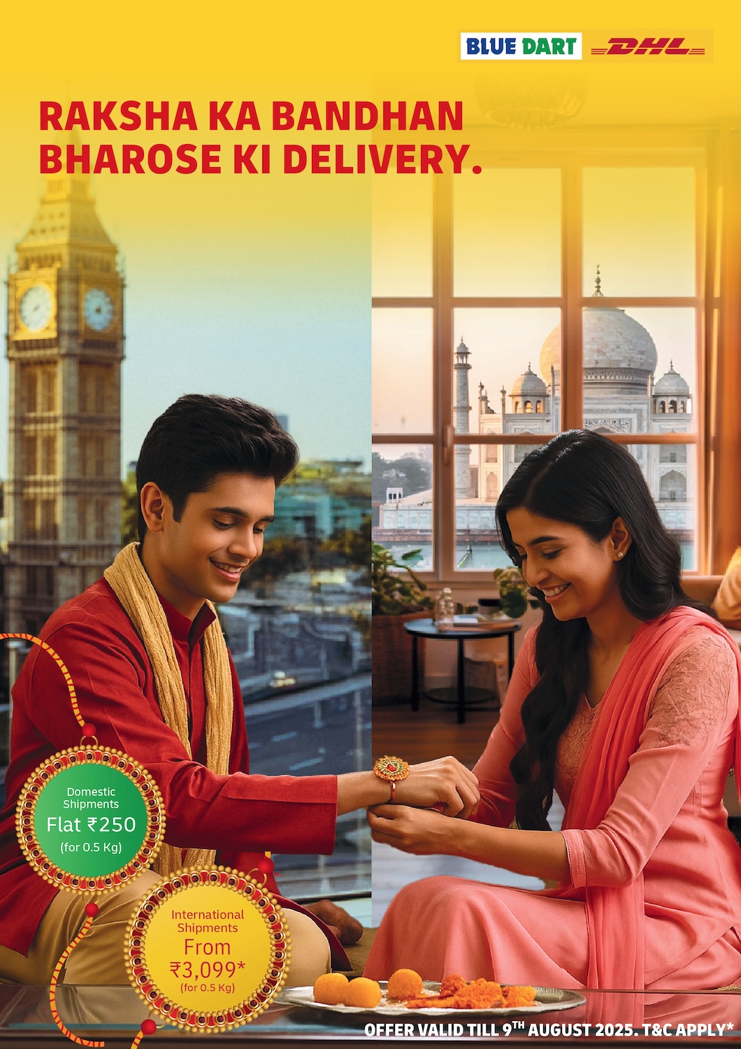 Annual DHL Express ?Rakhi Express? campaign offers discounts on international shipments, starting at INR 3,099* all inclusive