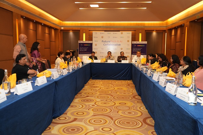 In conversation with stakeholders on the future of AI skilling and workforce readiness at The LaLiT Ashok, Bengaluru. 