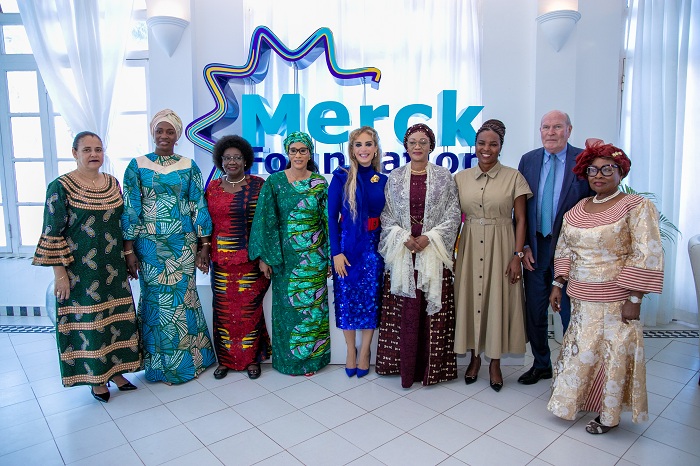 Merck Foundation Chairman and CEO with African First Ladies during the MFFLI Committee Meeting in Gambia