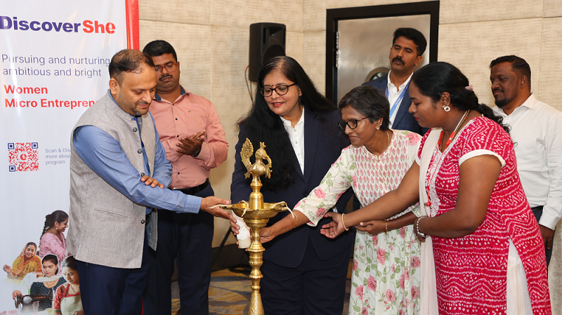 Launch of DiscoverShe in Bengaluru to empower women-led businesses with mentorship and access to loans.
