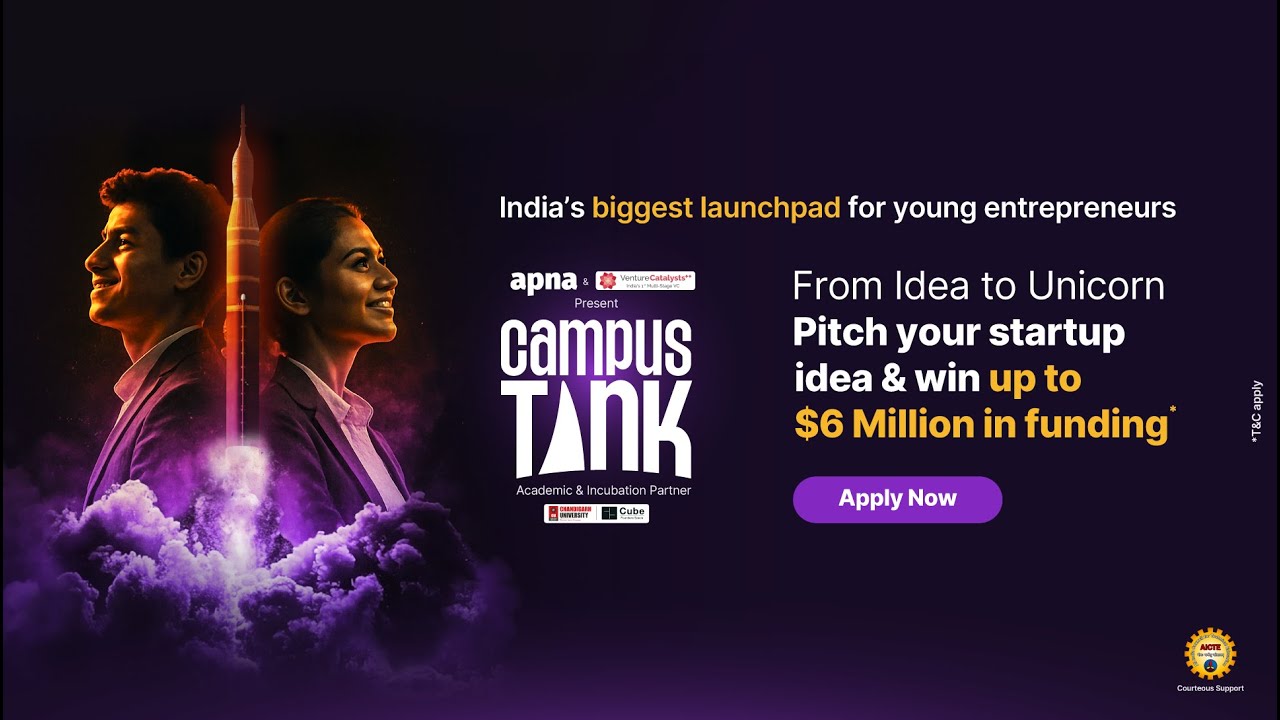 Apna.co Launches Campus Tank Nationwide with $6 Million Funding Pool for India?s Young Entrepreneurs