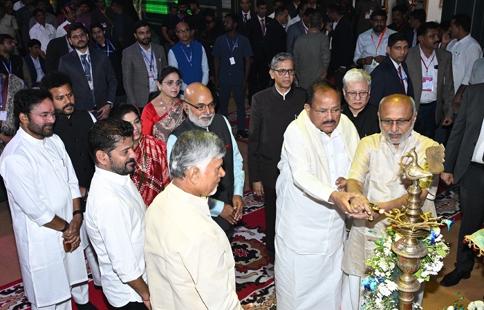 Lighting of the Lamp by dignitaries