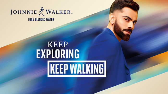 Virat Kohli for Johnnie Walker Luxe Blended Water - championing a mindset that never settles: Keep Exploring, Keep Walking.