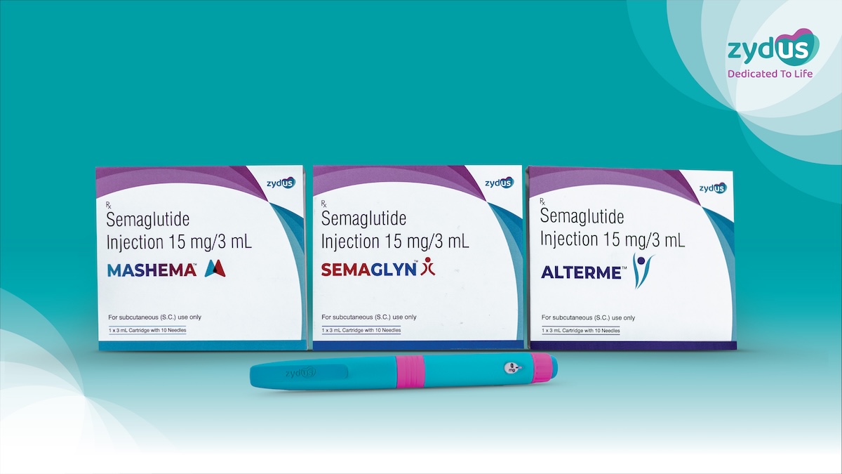 Zydus has launched Semaglutide Injection under the brand names ? SEMAGLYN, MASHEMA and ALTERME