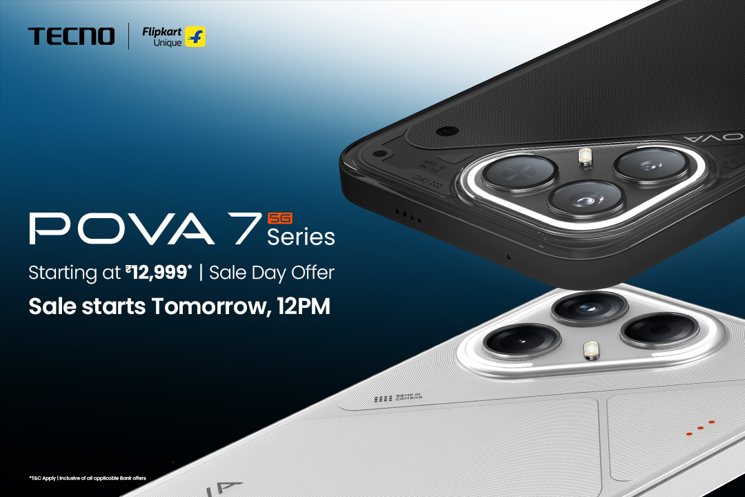 #BetterFasterStronger TECNO POVA 7 Series: Special Sale starts July 10 on Flipkart