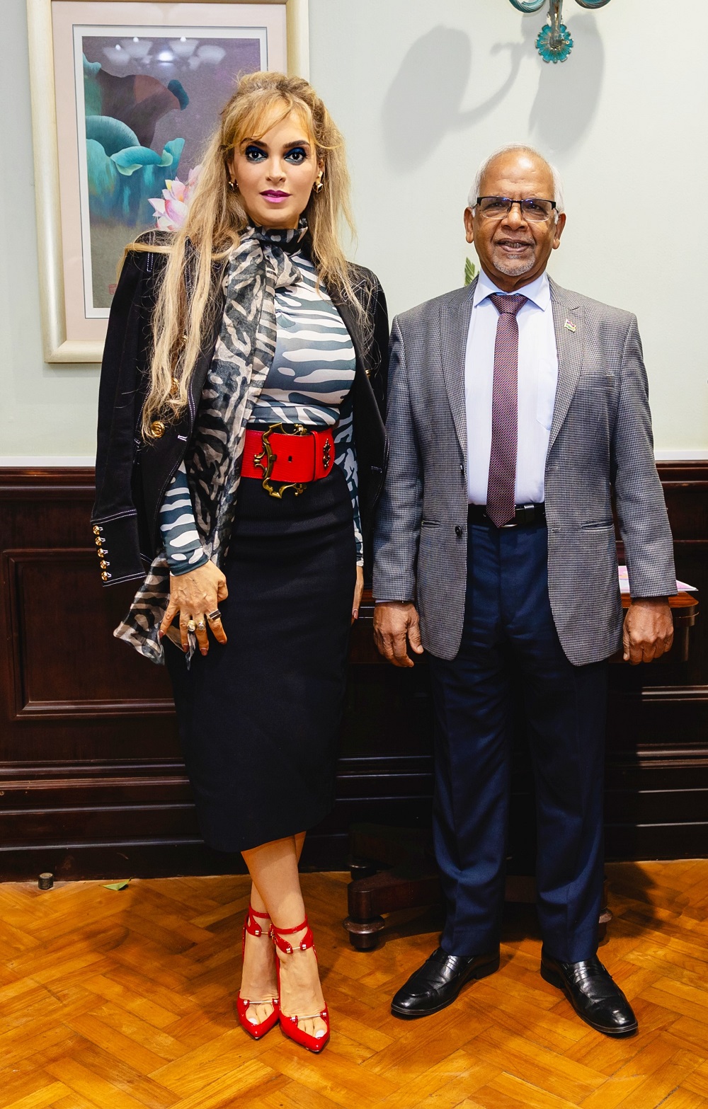 Dr. Rasha Kelej Meets Mauritius President to Strengthen Partnership to Improve Access to Innovative and Equitable Healthcare and Empower Women in STEM