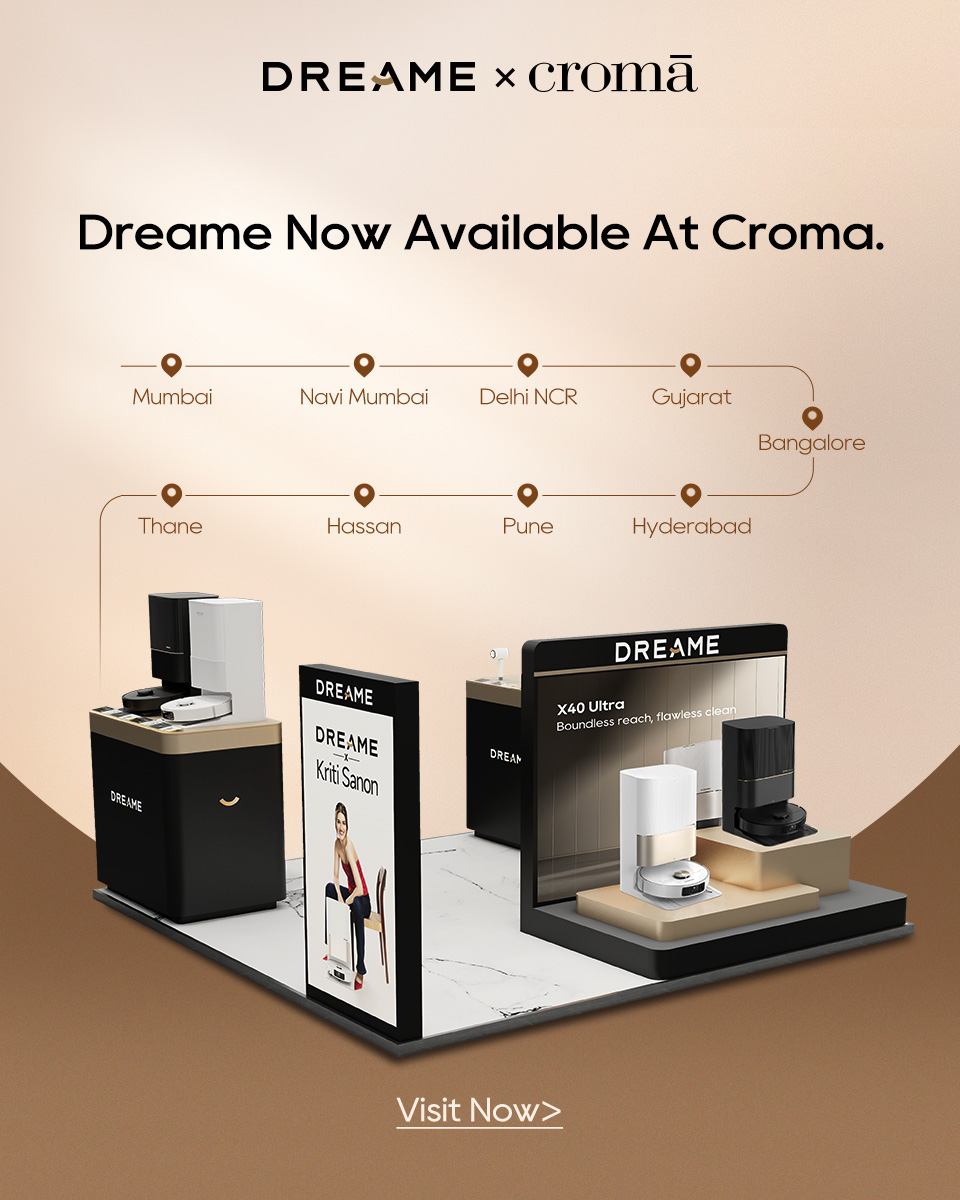 Dreame Technology Expands Offline Presence in India Through Partnership with Croma