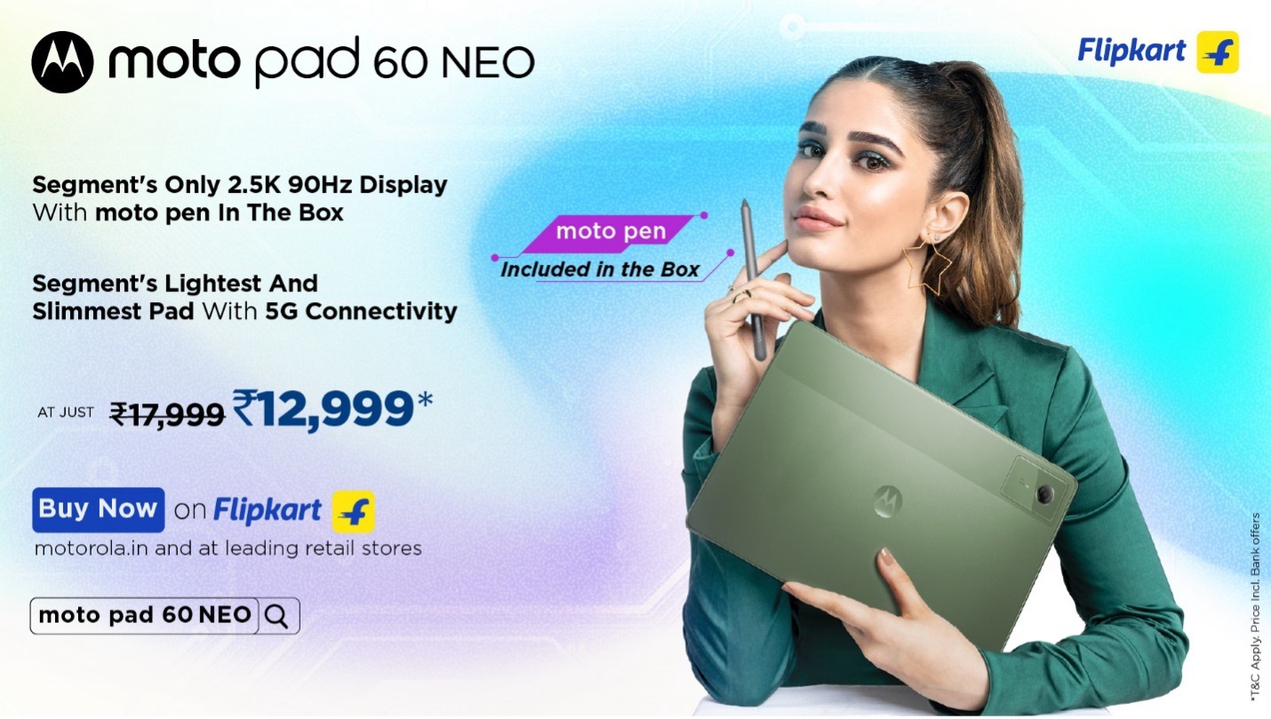 moto pad 60 NEO is now available at just INR 12,999*