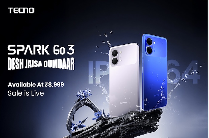 TECNO Spark Go3 hits stores across India at Rs 8,999
