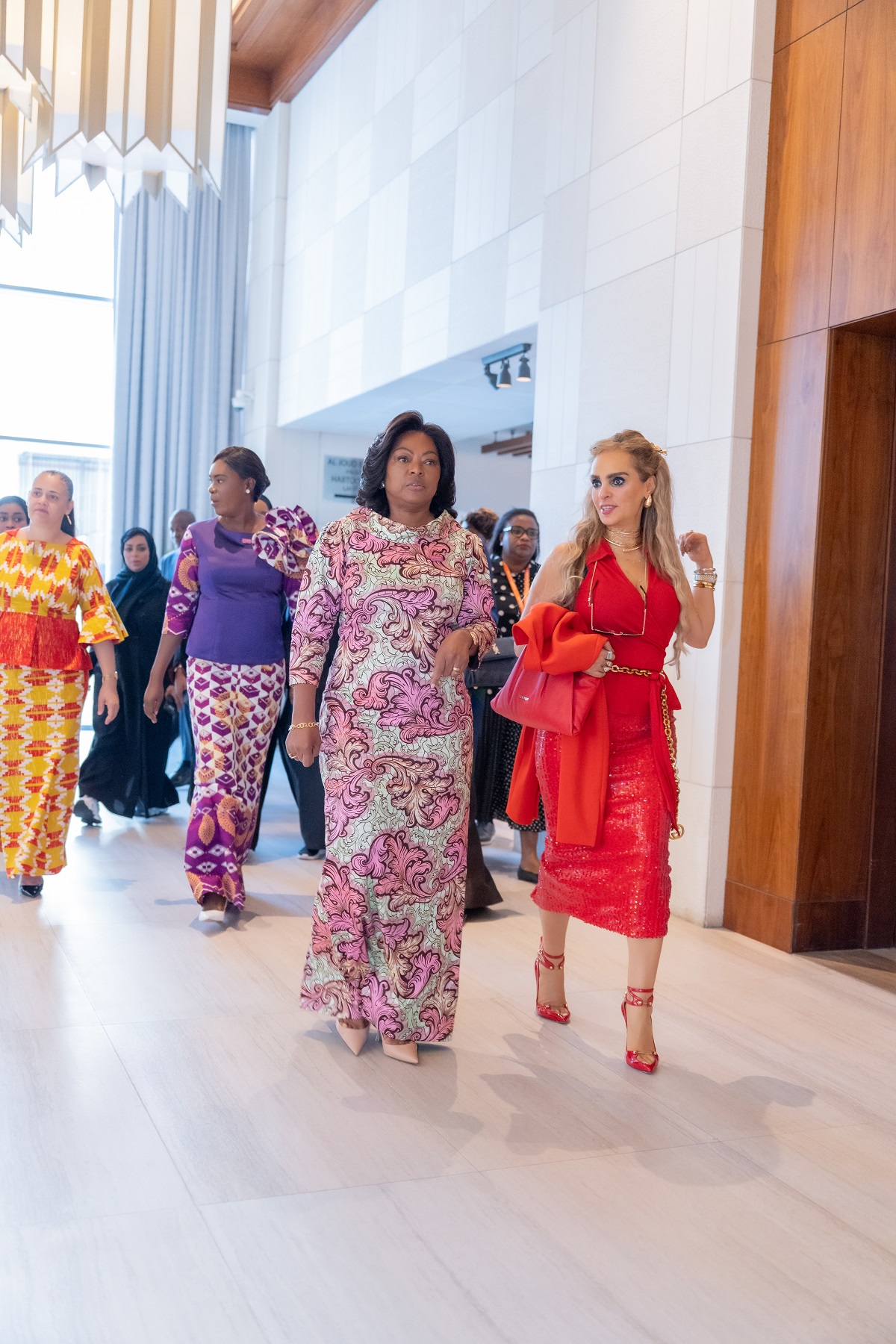 Senator Dr. Rasha Kelej, CEO of Merck Foundation with H.E. Dr. ANA DIAS LOUREN?O, First Lady of the Republic of Angola at the 7th Edition of Merck Foundation First Ladies Initiative Summit 2025