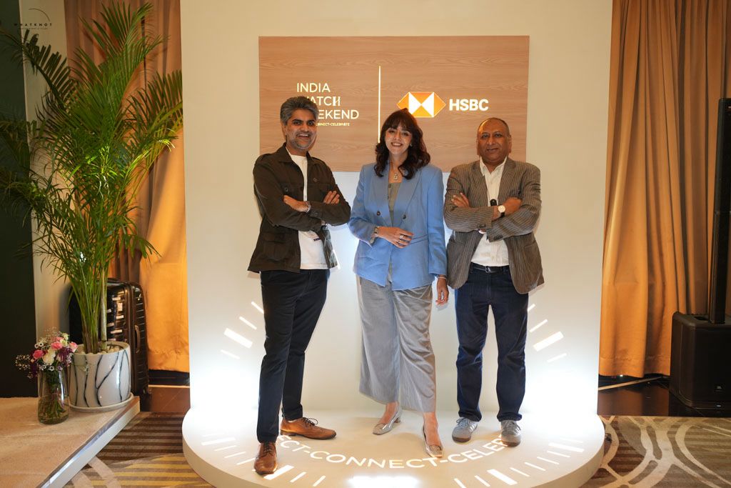 L-R : Punit Mehta, Co-Founder, India Watch Weekend, Karishma Karer, Co-Founder, India Watch Weekend, Amit Sinha, COO, Richemont India.