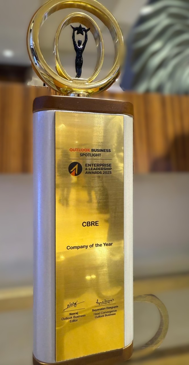 CBRE India honoured with the prestigious ‘Company of the Year’ award at the Outlook Business Spotlight Enterprise & Leadership Awards 2025