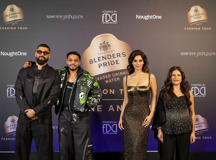 ?Blenders Pride Fashion Tour transformed Jaipur into an intersection of high-fashion and motorsport featuring designers Namrata Joshipura and Abhishek Paatni along with Bollywood star Harnaaz Sandhu and rapper Raftaar.?
