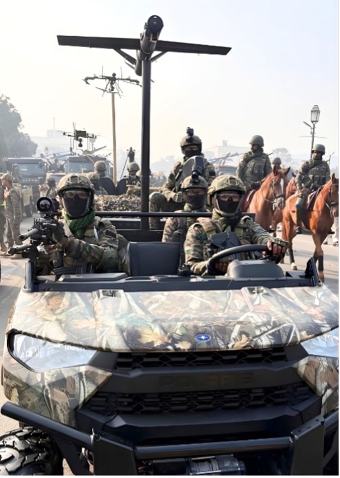 Johnnette JM-1 Loitering Munition with Bhairav Contingents in 77th Republic Day Parade