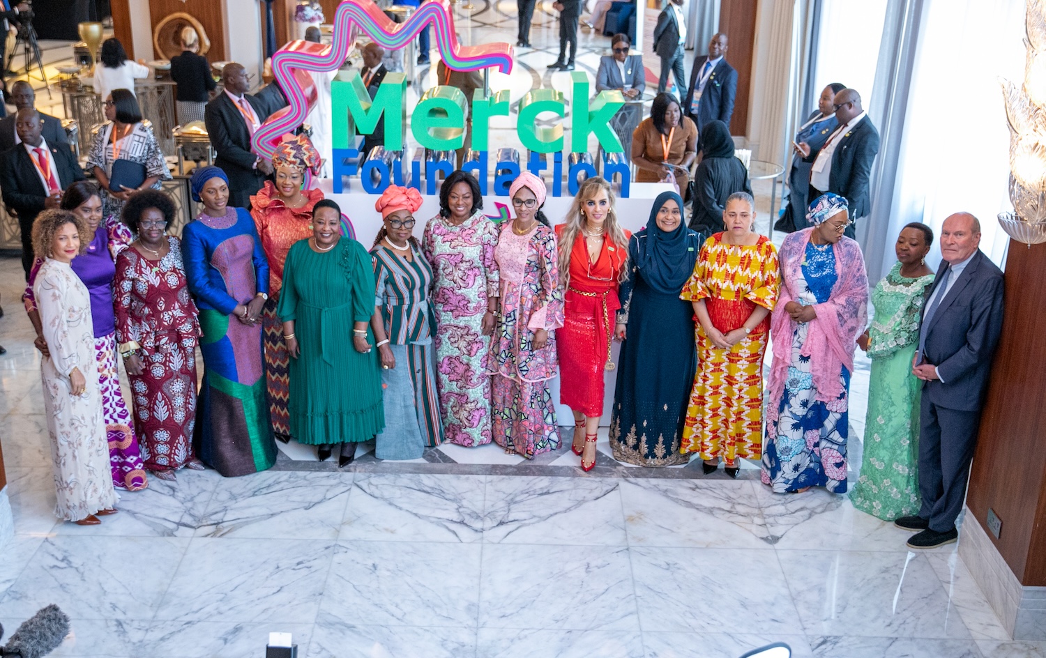 Merck Foundation Chairman and CEO with the First Ladies of Africa and Asia at the 7th Edition of Merck Foundation First Ladies Initiative Summit