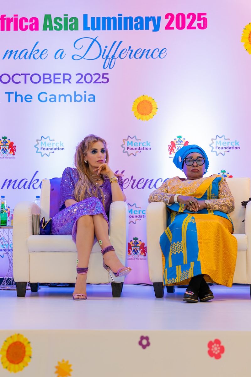 Merck Foundation CEO with The First Lady of Liberia at the 12th Edition of Merck Foundation Africa Asia Luminary 2025