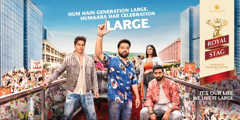 Seagram?s Royal Stag Packaged Drinking Water announced the launch of its festive campaign - #CelebrateLarge - Hum Hain Generation Large, Humaara Har Celebration Large