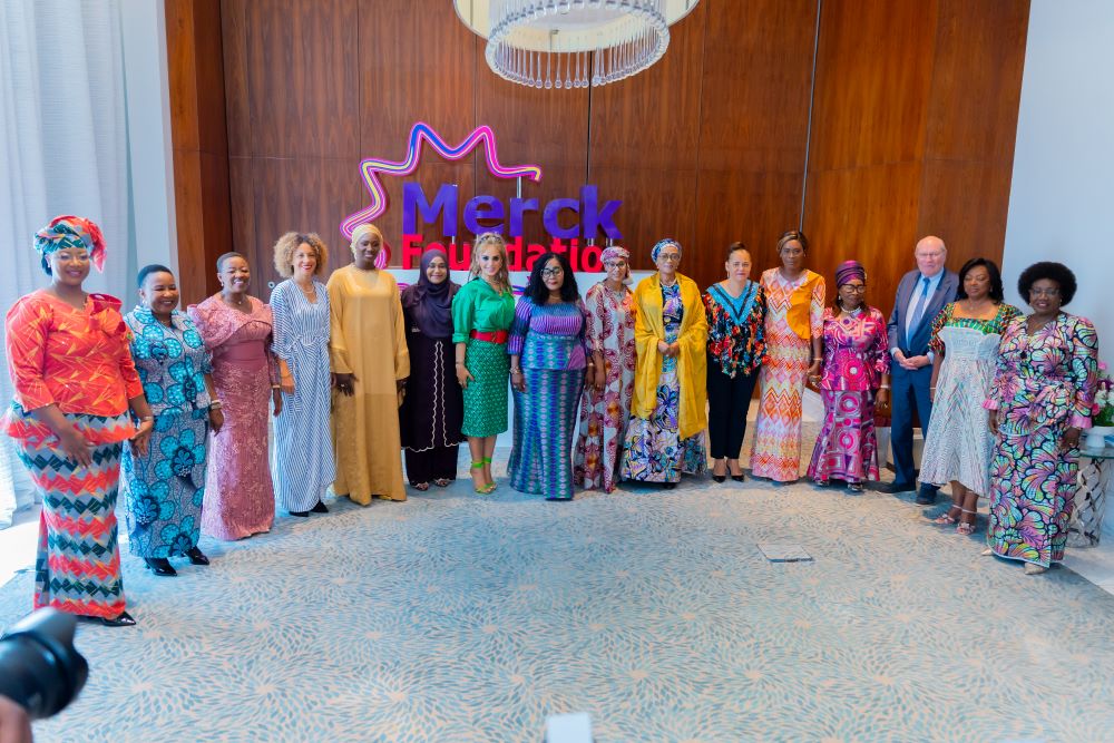Merck Foundation Chairman and CEO with the First Ladies of Africa and Asia during the Merck Foundation First Ladies Initiative Summit 2025 