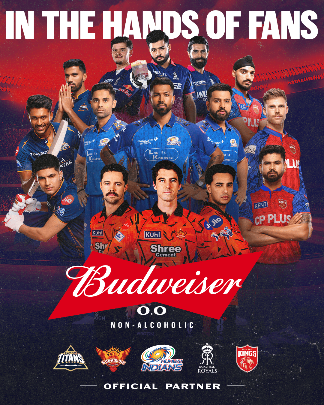 Budweiser 0.0 collaborates with five leading franchises, celebrating fan culture through limited-edition merchandise