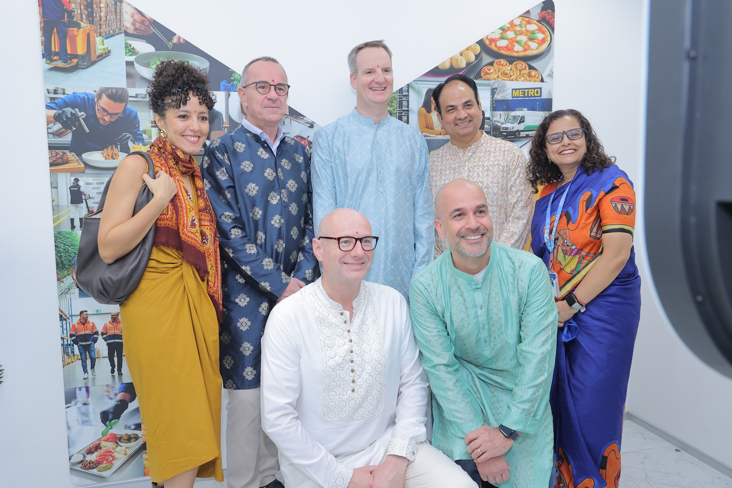 In Frame: Eric Riegger, CFO- METRO AG, Guillaume Deruyter, CCMO - METRO AG, Amal Kaanane, SVP Global Offer Processes & Master Data Management, METRO AG, Michael Bouscheljong, SVP ? Corporate Accounting & Global Solution Center, Sreeman Murthy, CEO, METRO Global Solution Center India and Ruchi Dubey, People & Culture Director, METRO Global Solution Center India