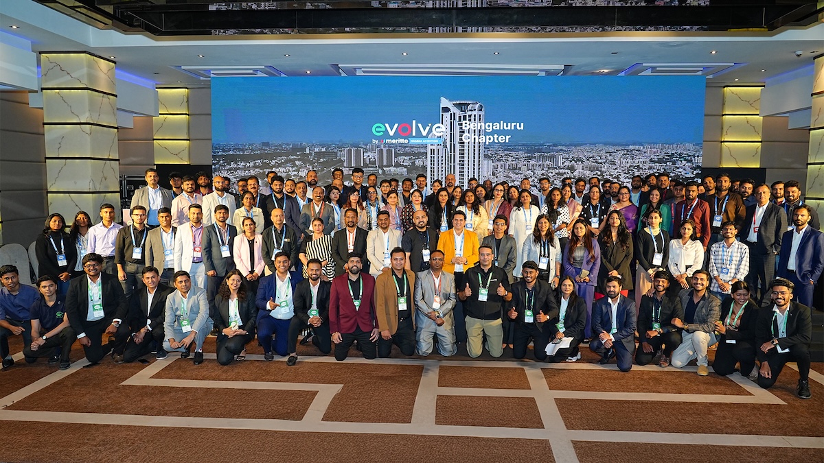 A full house at the Namma AI Edition of #EvolveByMeritto in Bengaluru, as Meritto unveiled Mio AI Voice