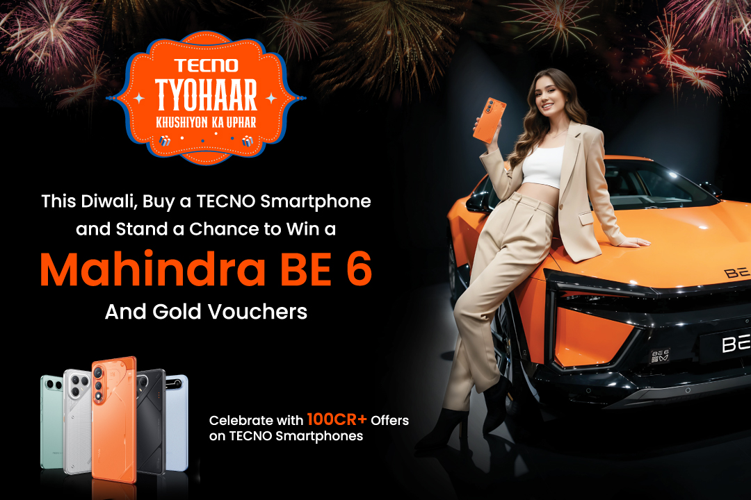 Upgrade Your Tech, Upgrade Your Ride ? This Festive Season Win A Mahindra BE 6 with TECNO Smartphone